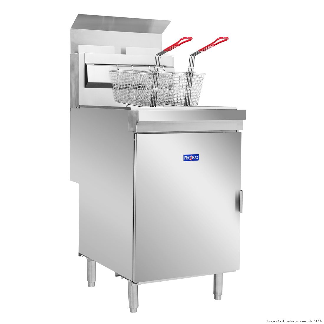 FryMAX Superfast Lpg Gas Tube Twin Vat Fryer RC400TELPG