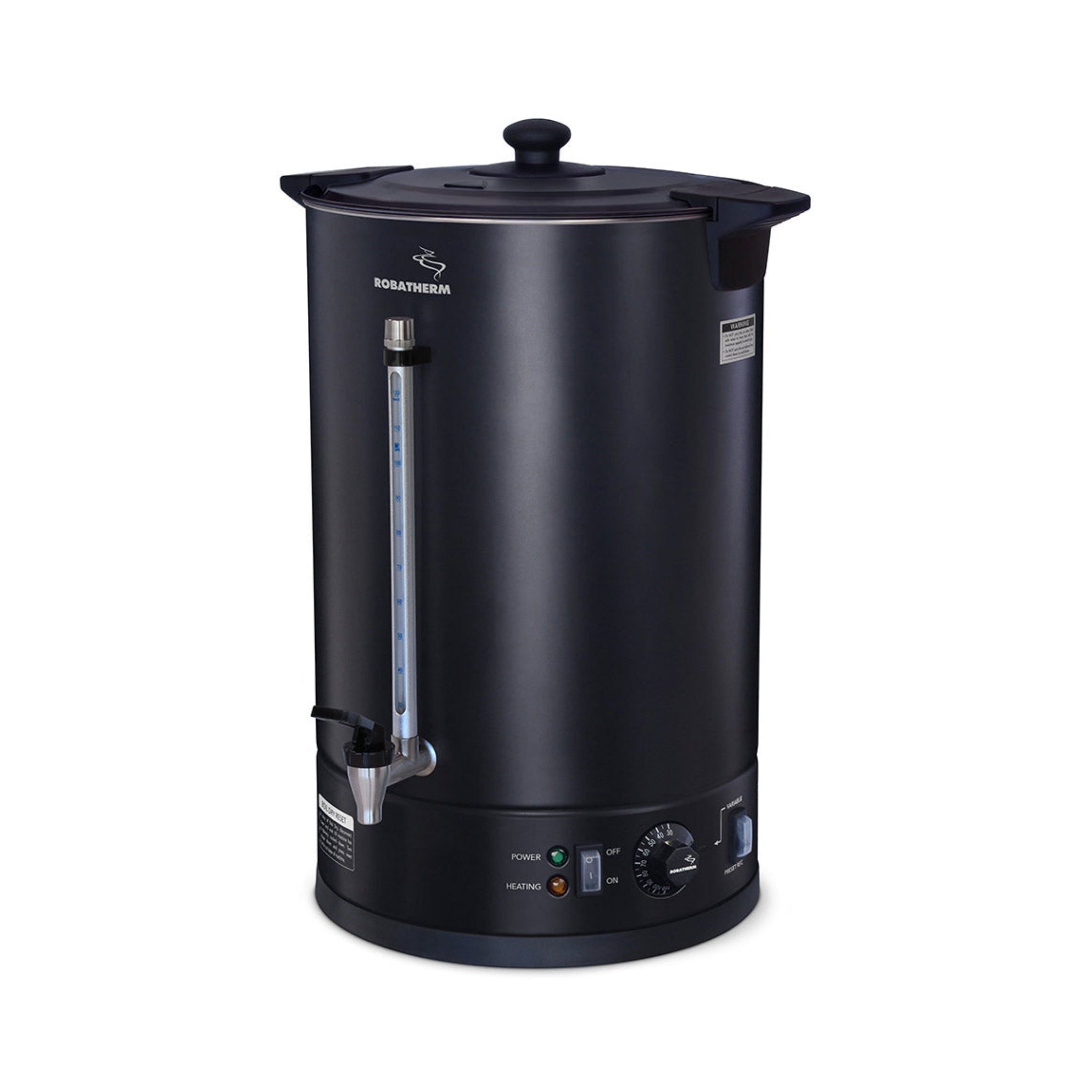 Robatherm Black Double Skinned Hot Water Urn - 20Ltr