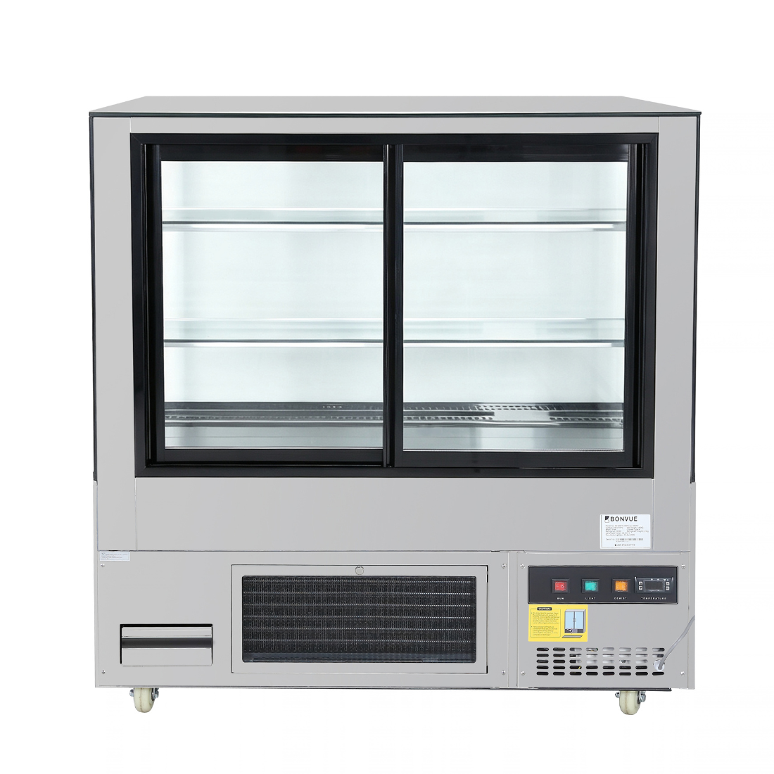 Bonvue Deluxe 1200mm Square Glass Cake Display Cabinet - SC120FA-2XB — view 3