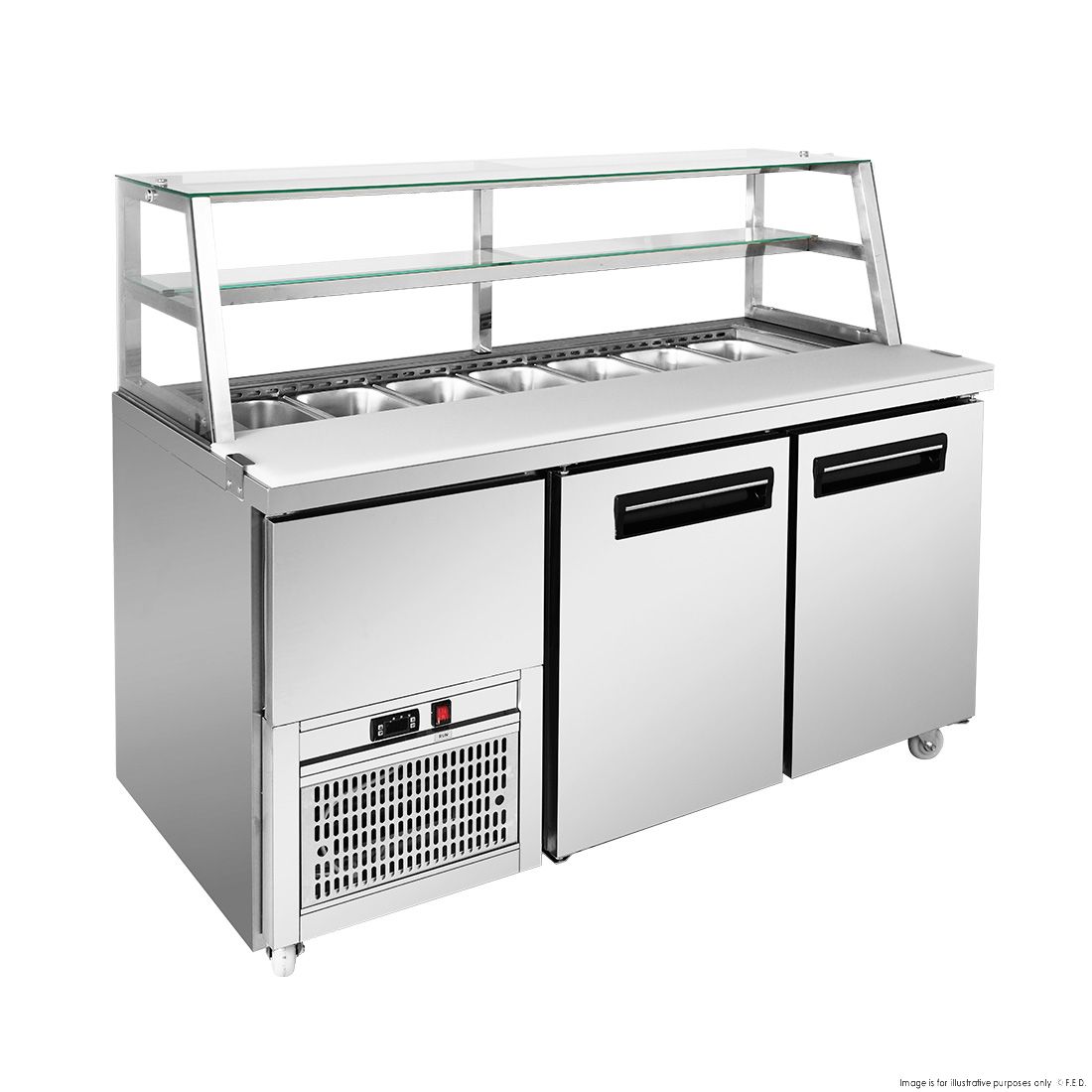 Thermaster Two Door Deluxe Sandwich Bar SCB/15