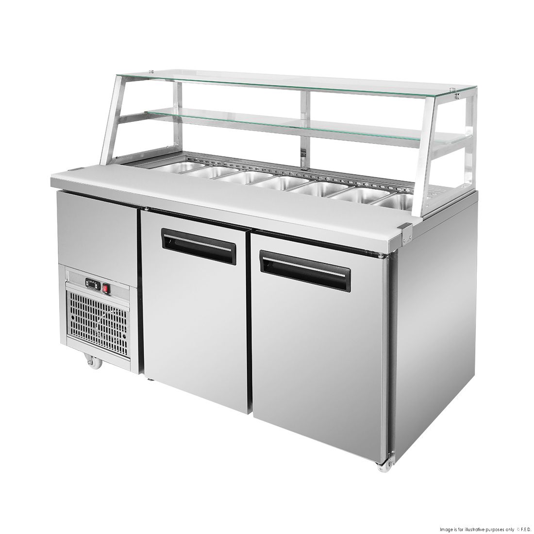 Thermaster Two Door Deluxe Sandwich Bar SCB/15