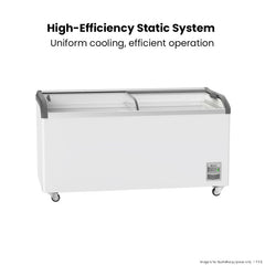 Thermaster Heavy Duty Supermarket Glass Sliding Lid Freezers 576L SD-576K