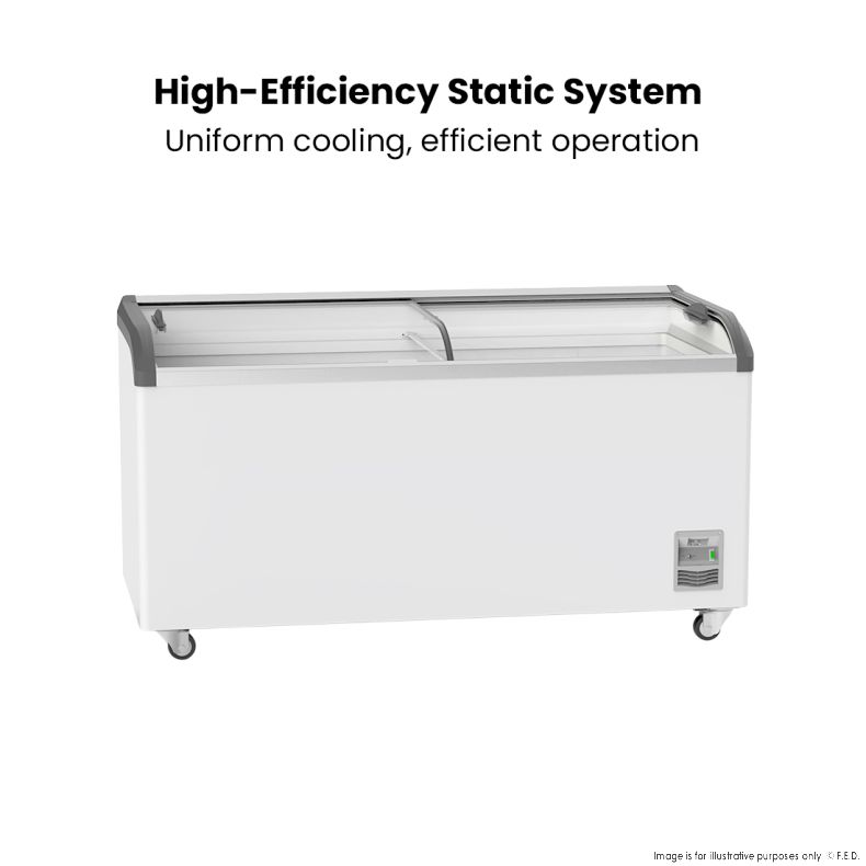 Thermaster Heavy Duty Supermarket Glass Sliding Lid Freezers 576L SD-576K