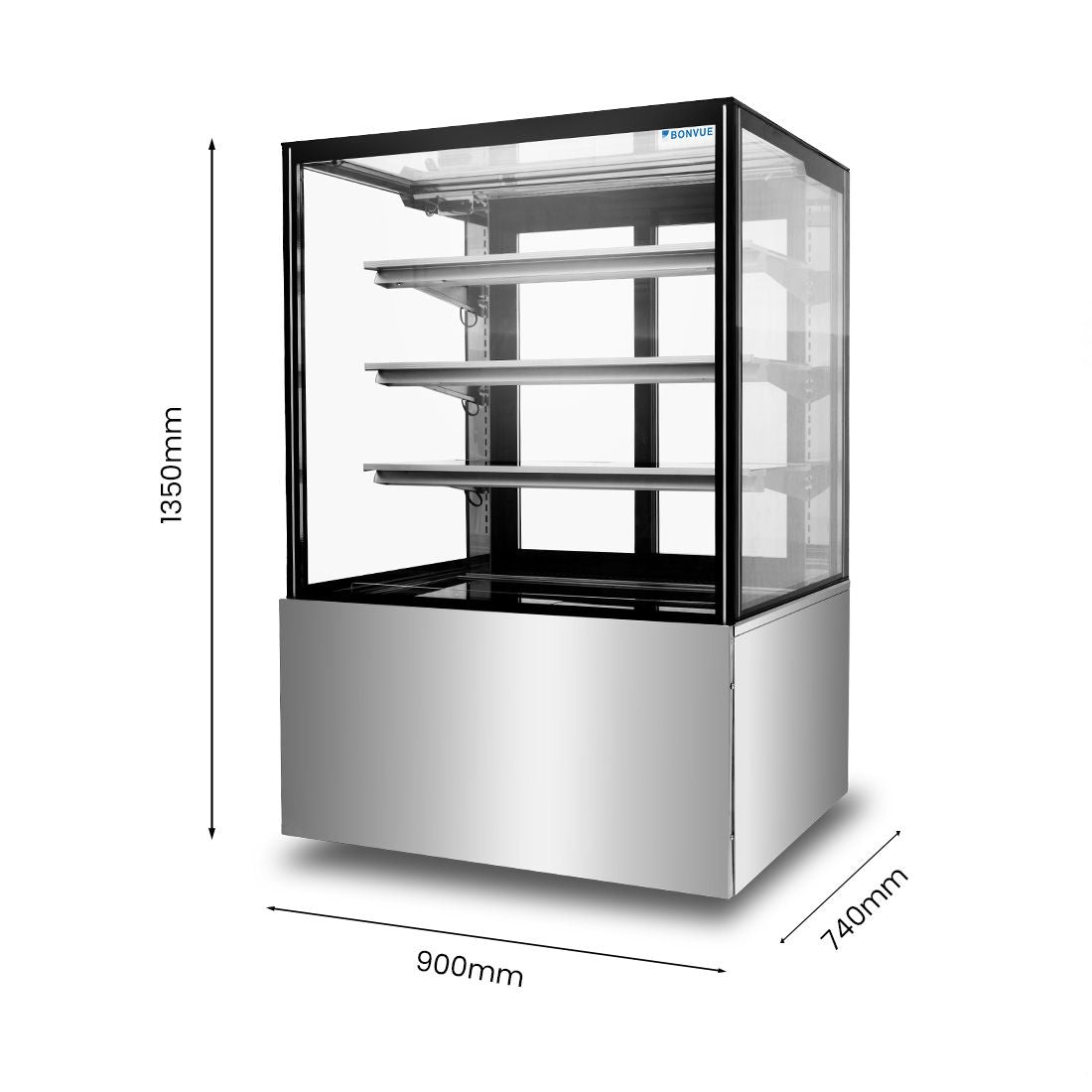 BONVUE Three Tier Cake Display Fridge 900mm SF830V