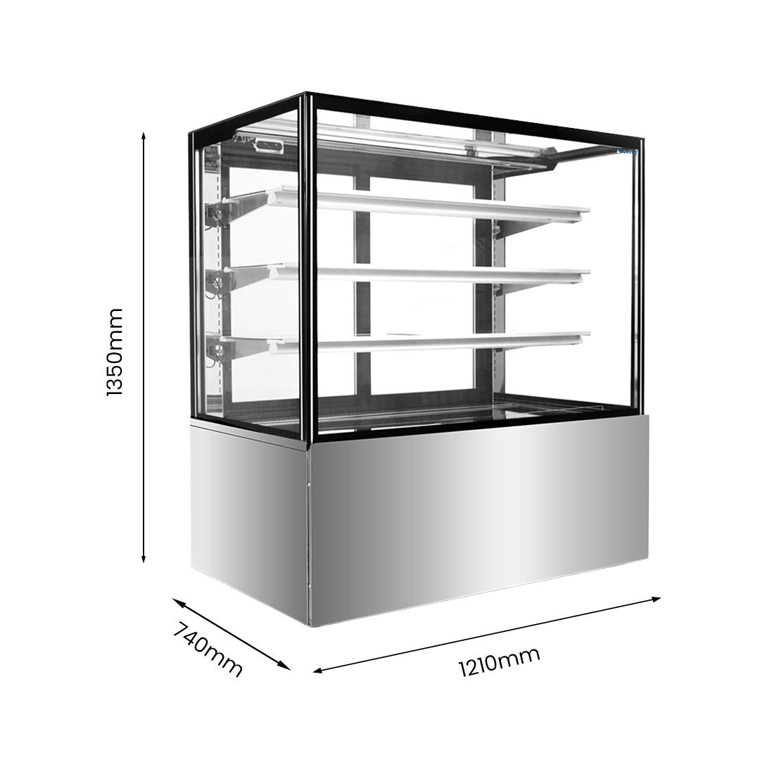 BONVUE Three Tier Cake Display Fridge 1200mm SF840V