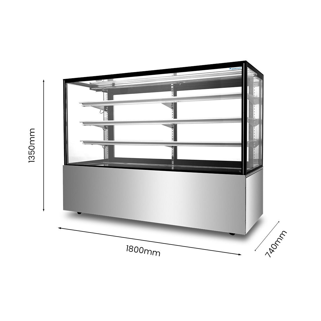 BONVUE Three Tier Cake Display Fridge 1800mm SF860V