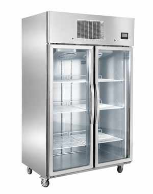THERMASTER 1000L Full-Width Double Glass Door Upright Display Fridge — SFWCG1000