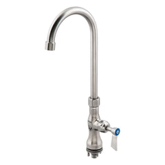 3Monkeez Stainless Steel Single Hob Mount Body with Single Control and 7" Gooseneck Spout