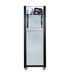Thermaster Single Glass Door Upright Fridge Black Stainless Steel SUCG500B
