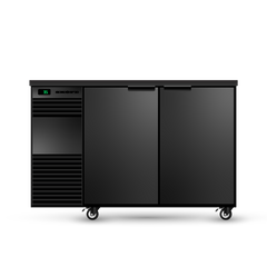 Skope BackBar 2 Solid Swing Door Fridge - BB.2.SSW-BLACK-LH