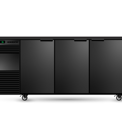 Skope BackBar 3 Solid Swing Door Fridge - BB.3.SSW-BLACK-LH