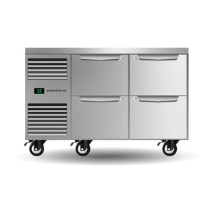 Skope ProSpec Four Drawer Two Bay Underbench GN 1/1 Fridge