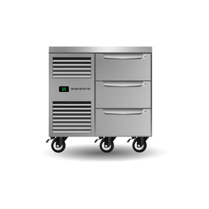 Skope ProSpec Three Drawer One Bay Underbench GN 1/1 Fridge