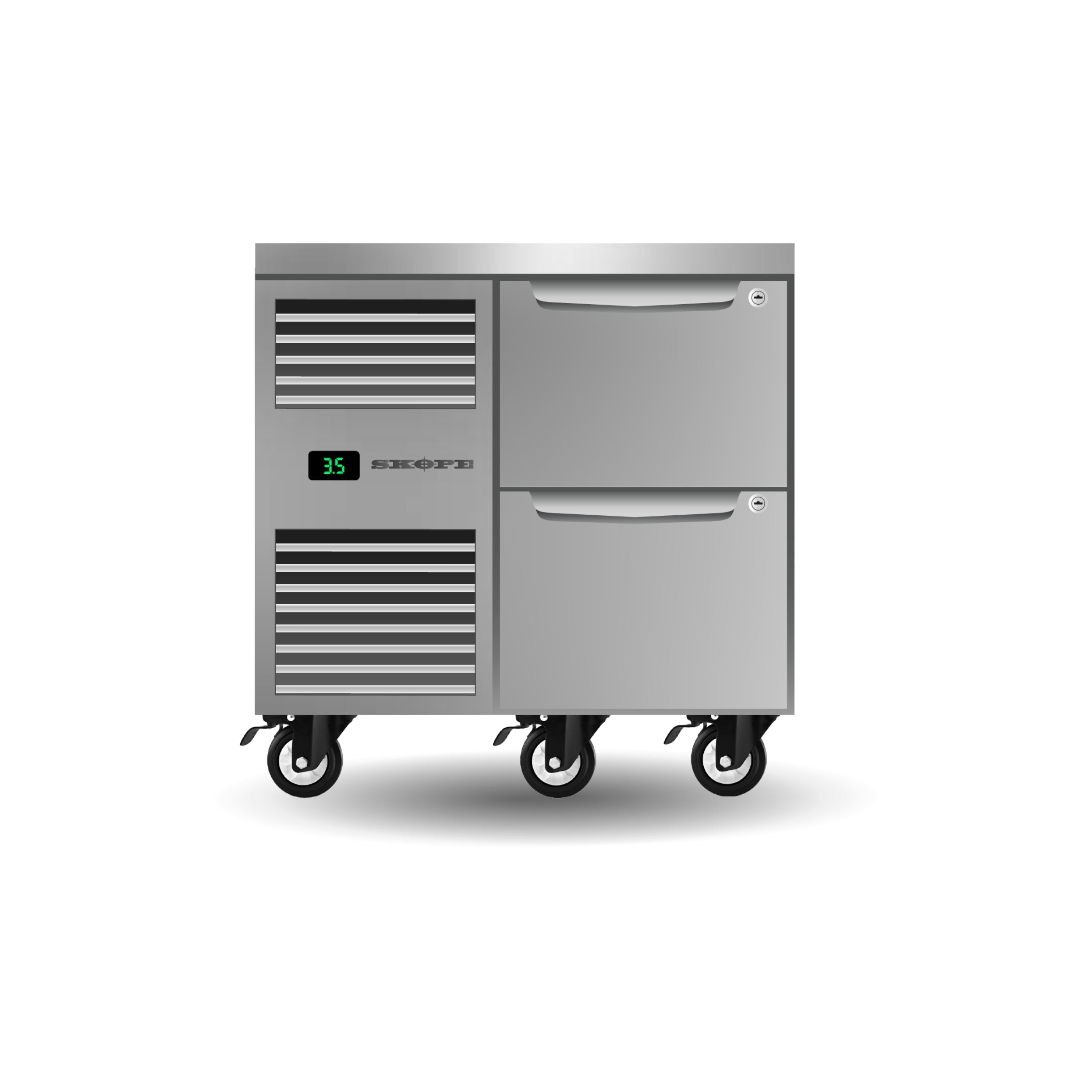 Skope ProSpec Two Drawer One Bay Underbench GN 1/1 Fridge