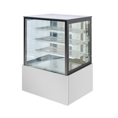 SL830V Bonvue visible chilled food display with clear glass front and shelves for showcasing refrigerated food items.