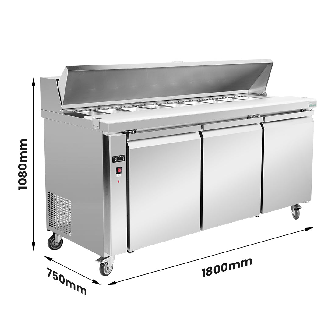 Thermaster Three Large Door Sandwich Bar SLB180