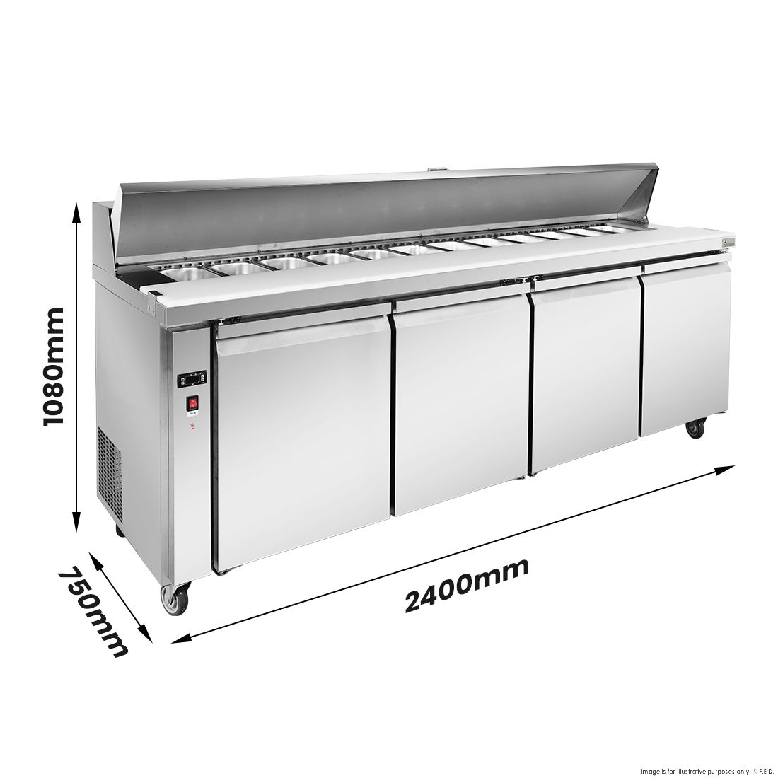 Thermaster Four Door Sandwich Bar SLB240