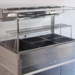 Stainless steel midshelf to suit 2 x 2 pan food bars