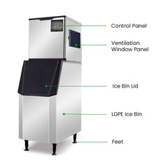 Blizzard Professional Crescent Ice Maker 145Kg/ 24hrs SN-145C