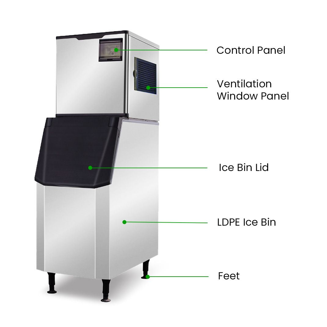 Blizzard Professional Crescent Ice Maker 145Kg/ 24hrs SN-145C