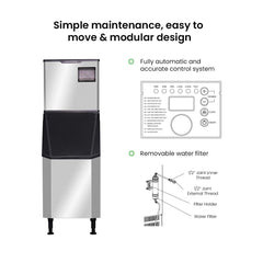 Blizzard Professional Crescent Ice Maker 145Kg/ 24hrs SN-145C