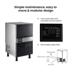 Blizzard Under Bench Cube Ice Maker 36kg/24Hr Air Cooled SN-80P