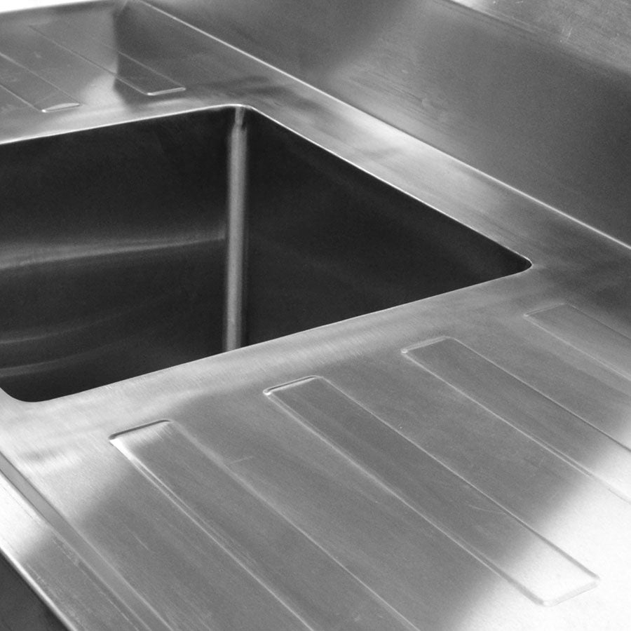 Modular Systems SSB7-1200C/A Single Centre Sink Bench & Pot Undershelf