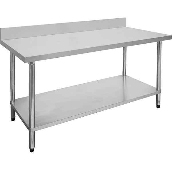 Modular Systems 0900-7-WBB Economic 304 Grade Stainless Steel Table with splashback