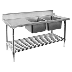Modular Systems Right Inlet Double Sink Dishwasher Bench - DSBD7-1500R/A