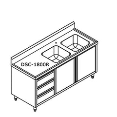 Modular Systems Kitchen Tidy Cabinet With Double Right Sinks