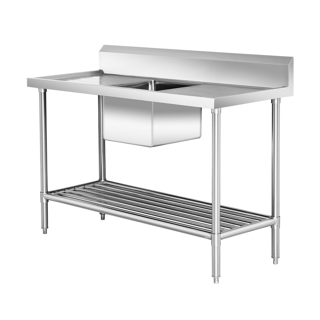Modular Systems SSB6-1500C/A Single Centre Sink Bench & Pot Undershelf