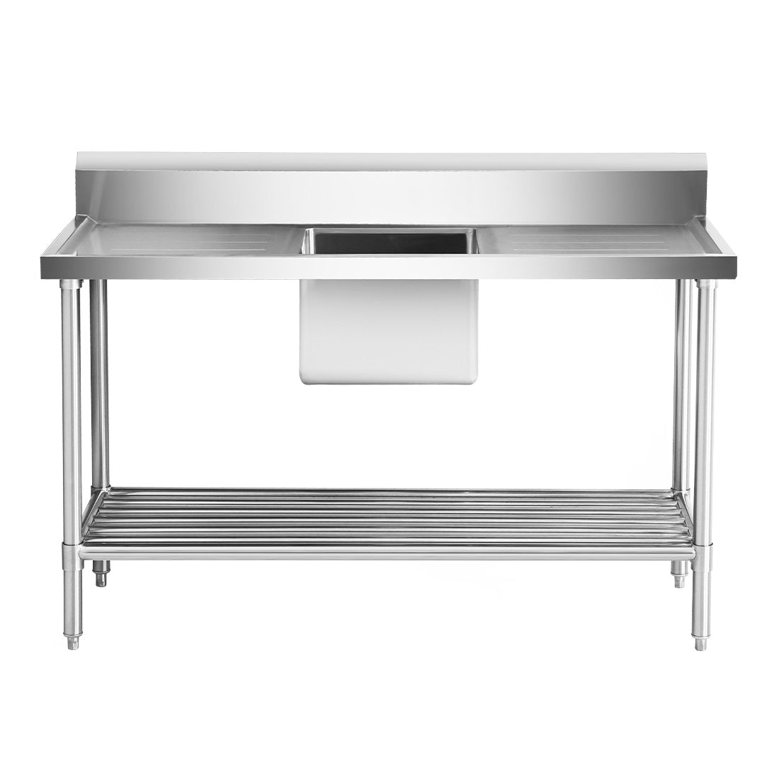 Modular Systems SSB6-1500C/A Single Centre Sink Bench & Pot Undershelf