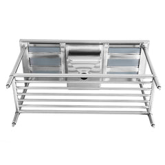 Modular Systems SSB6-1500C/A Single Centre Sink Bench & Pot Undershelf