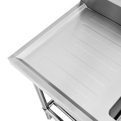 Modular Systems SSB6-1500C/A Single Centre Sink Bench & Pot Undershelf