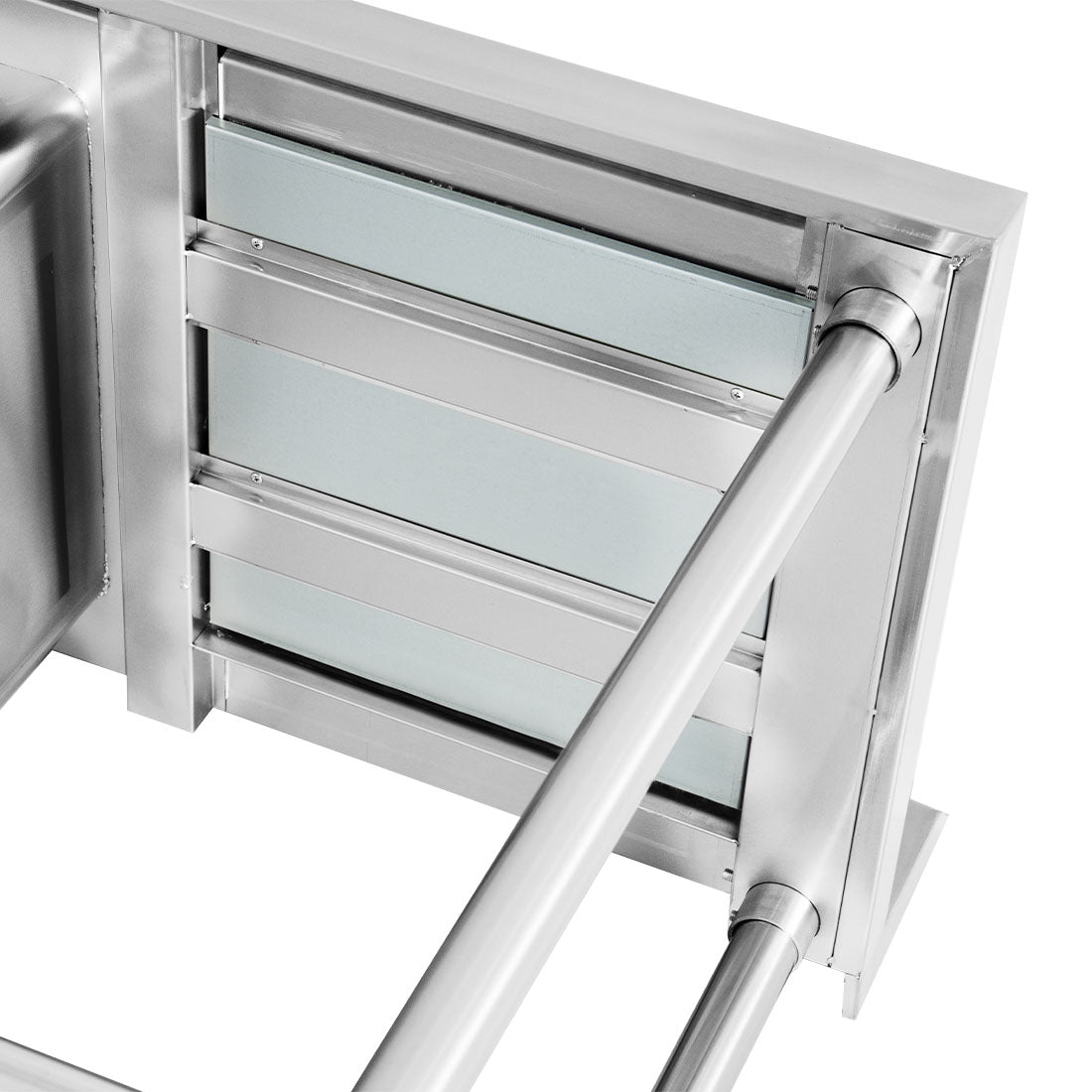 Modular Systems SSB6-1500C/A Single Centre Sink Bench & Pot Undershelf