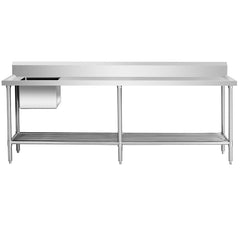 Modular Systems SSB6-2400L/A Single Left Sink Bench with Pot Undershelf