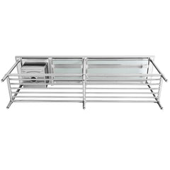 Modular Systems SSB6-2400L/A Single Left Sink Bench with Pot Undershelf