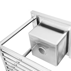 Modular Systems SSB6-2400L/A Single Left Sink Bench with Pot Undershelf