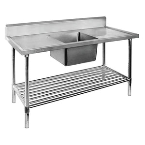 Modular Systems SSB7-1500C/A Single Centre Sink Bench & Pot Undershelf