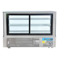 Bonvue Black Trim Square Glass Cake Display 2 Shelves SSU150-2XB