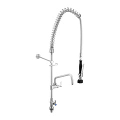 Stainless Steel Single Bench Mount Pre-Rinse with Optional Pot Filler