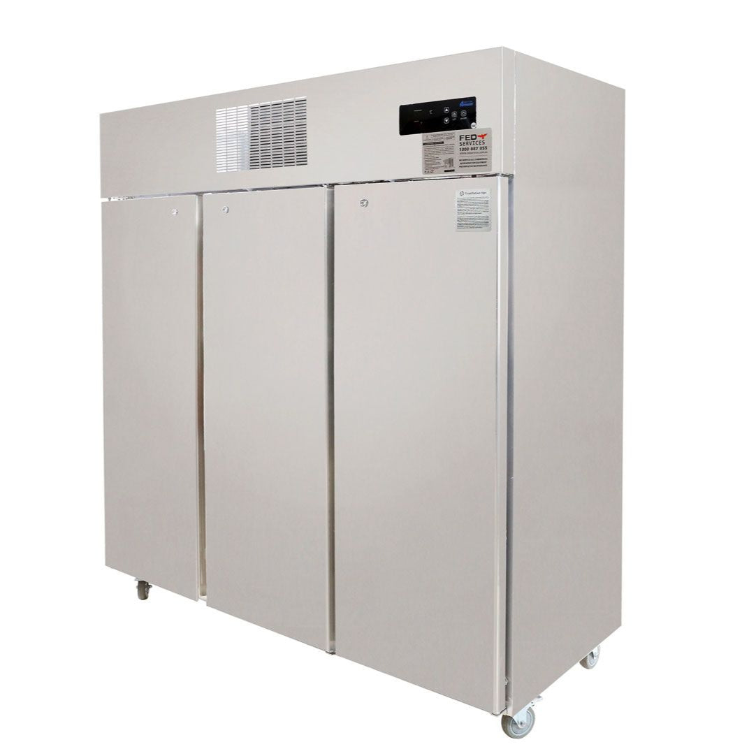 Thermaster Three Door Stainless Steel Upright Storage Freezer SUF1500