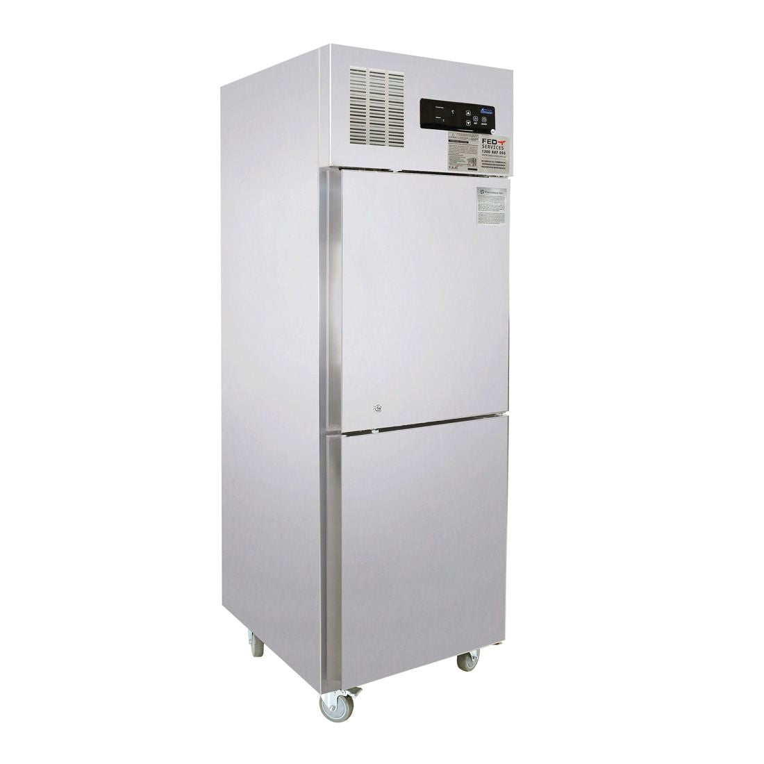 Thermaster Tropical 2 X ½ Door SS Fridge 312L SUC500