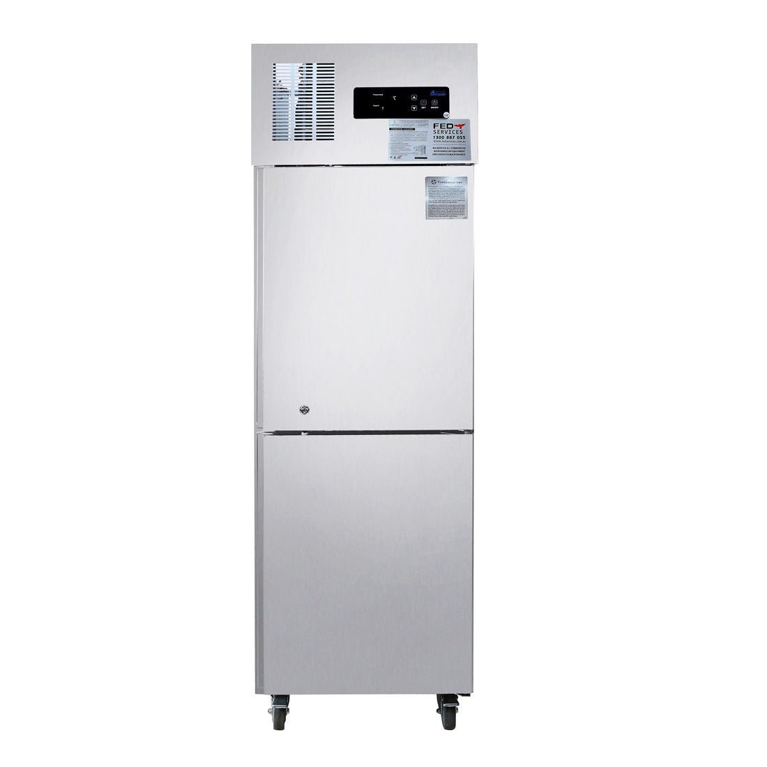 Thermaster Tropical 2 X ½ Door SS Fridge 312L SUC500