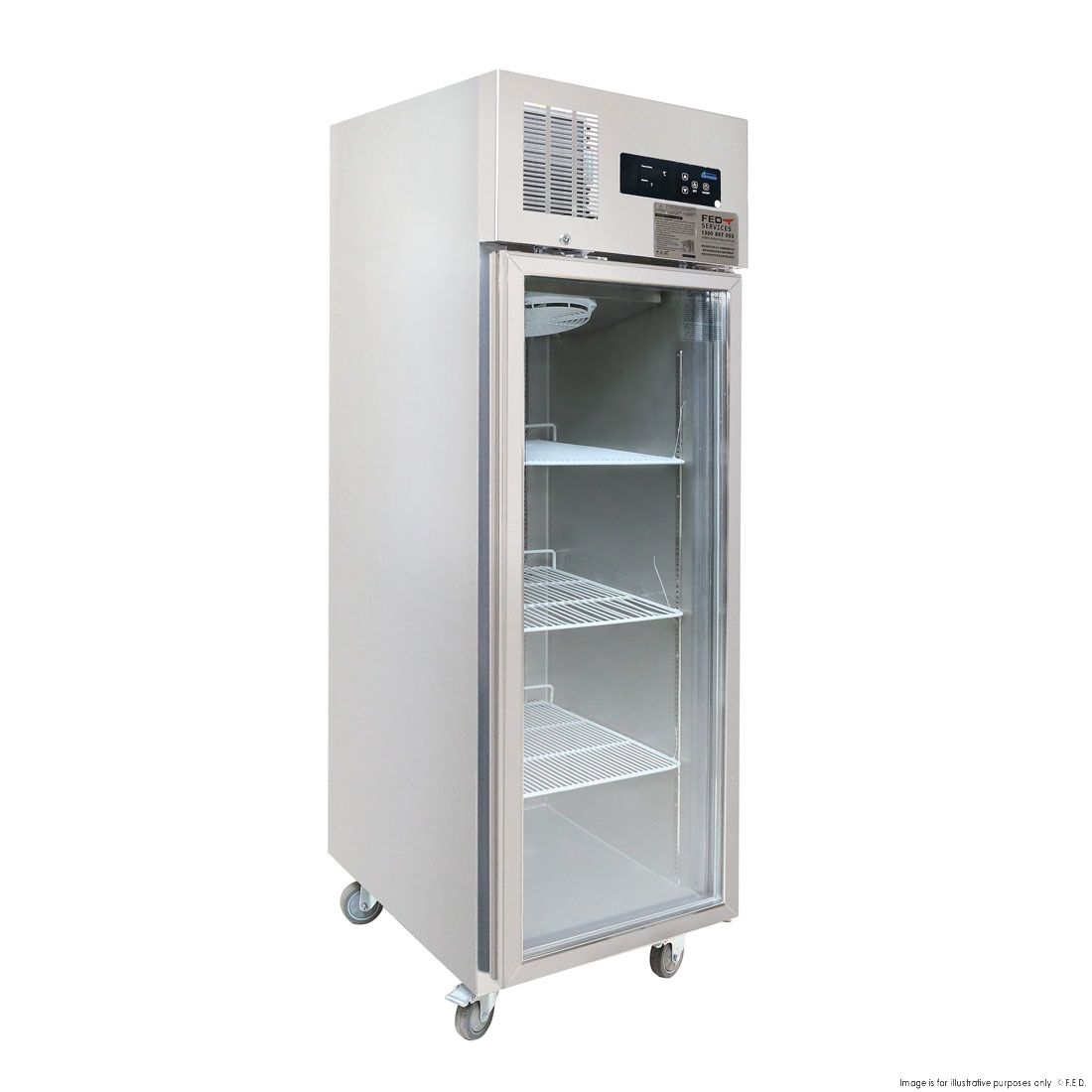 Thermaster Single Door Upright Display Fridge SUCG500
