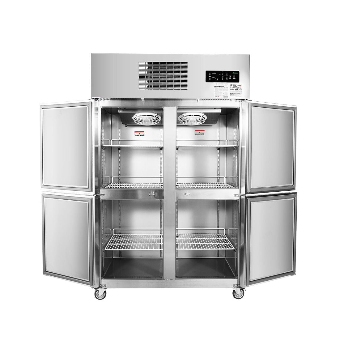 Thermaster Tropical 4 X ½ Door SS Freezer 689L SUF1000