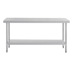 Vogue 430 Grade Stainless Steel Prep Table 600mm Depth T375 T376 T377 T378