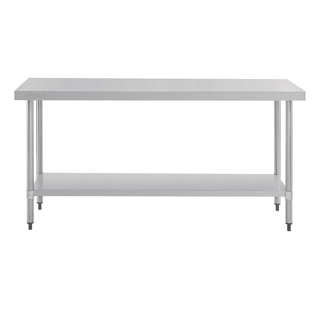 Vogue 430 Grade Stainless Steel Prep Table 600mm Depth T375 T376 T377 T378