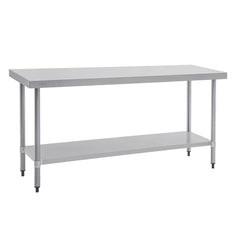 Vogue 430 Grade Stainless Steel Prep Table 600mm Depth T375 T376 T377 T378