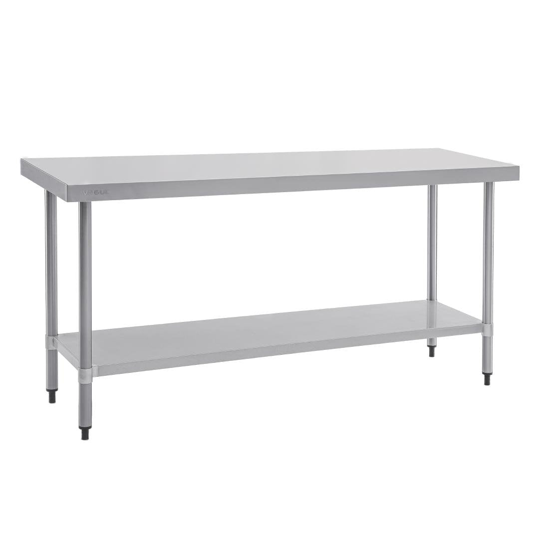 Vogue 430 Grade Stainless Steel Prep Table 600mm Depth T375 T376 T377 T378
